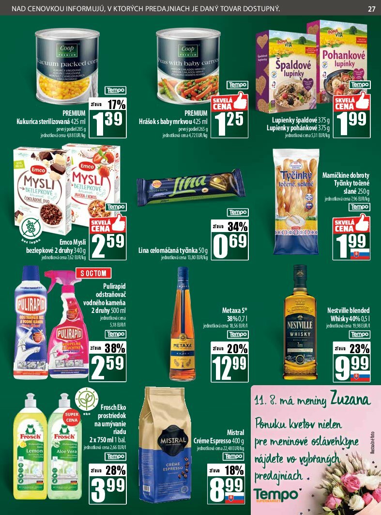 coop-jednota - Leták COOP Jednota platný od 07.08. do 13.08. - page: 27