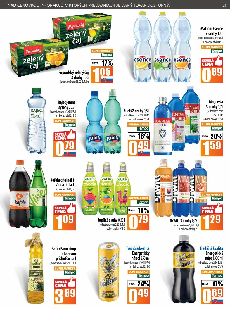 coop-jednota - Leták COOP Jednota platný od 07.08. do 13.08. - page: 21