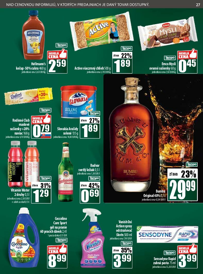 coop-jednota - Leták COOP Jednota platný od 14.08. do 20.08. - page: 27