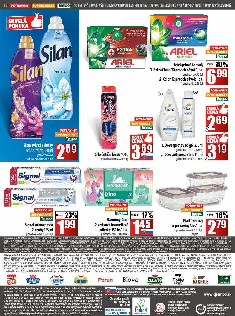 coop-jednota - Leták COOP Jednota platný od 14.08. do 20.08. - page: 12