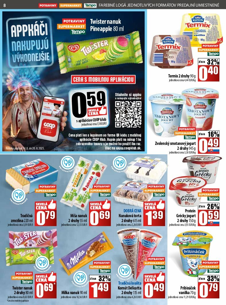 coop-jednota - Leták COOP Jednota platný od 14.08. do 20.08. - page: 8