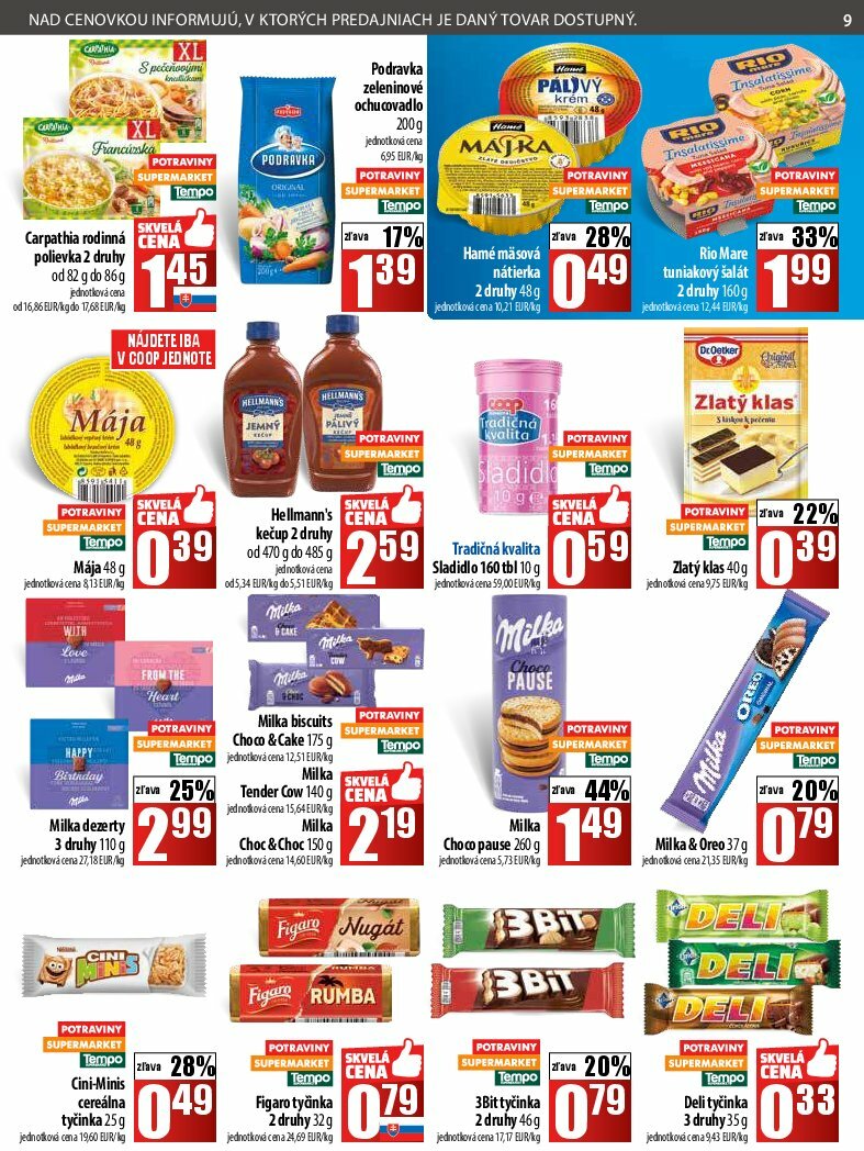 coop-jednota - Leták COOP Jednota platný od 14.08. do 20.08. - page: 9