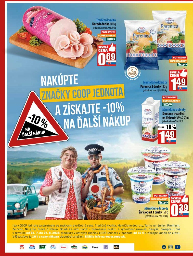 coop-jednota - Leták COOP Jednota platný od 14.08. do 20.08. - page: 2