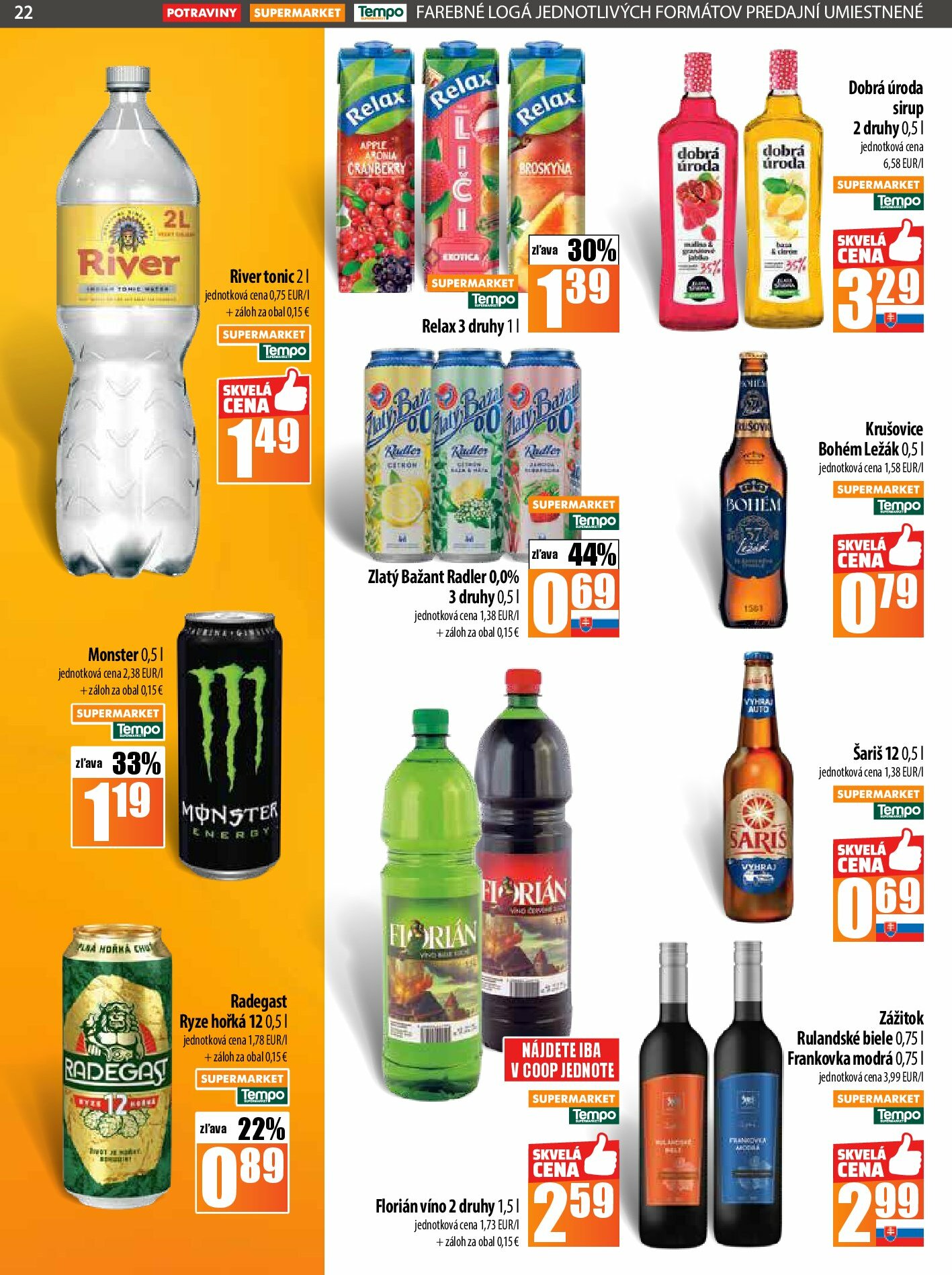 coop-jednota - Leták COOP Jednota platný od 21.08. do 27.08. - page: 22