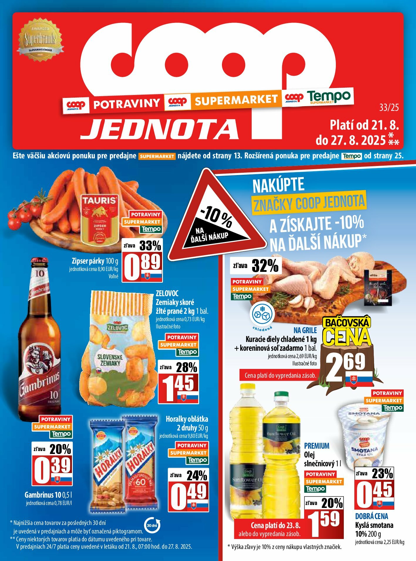coop-jednota - Leták COOP Jednota platný od 21.08. do 27.08.