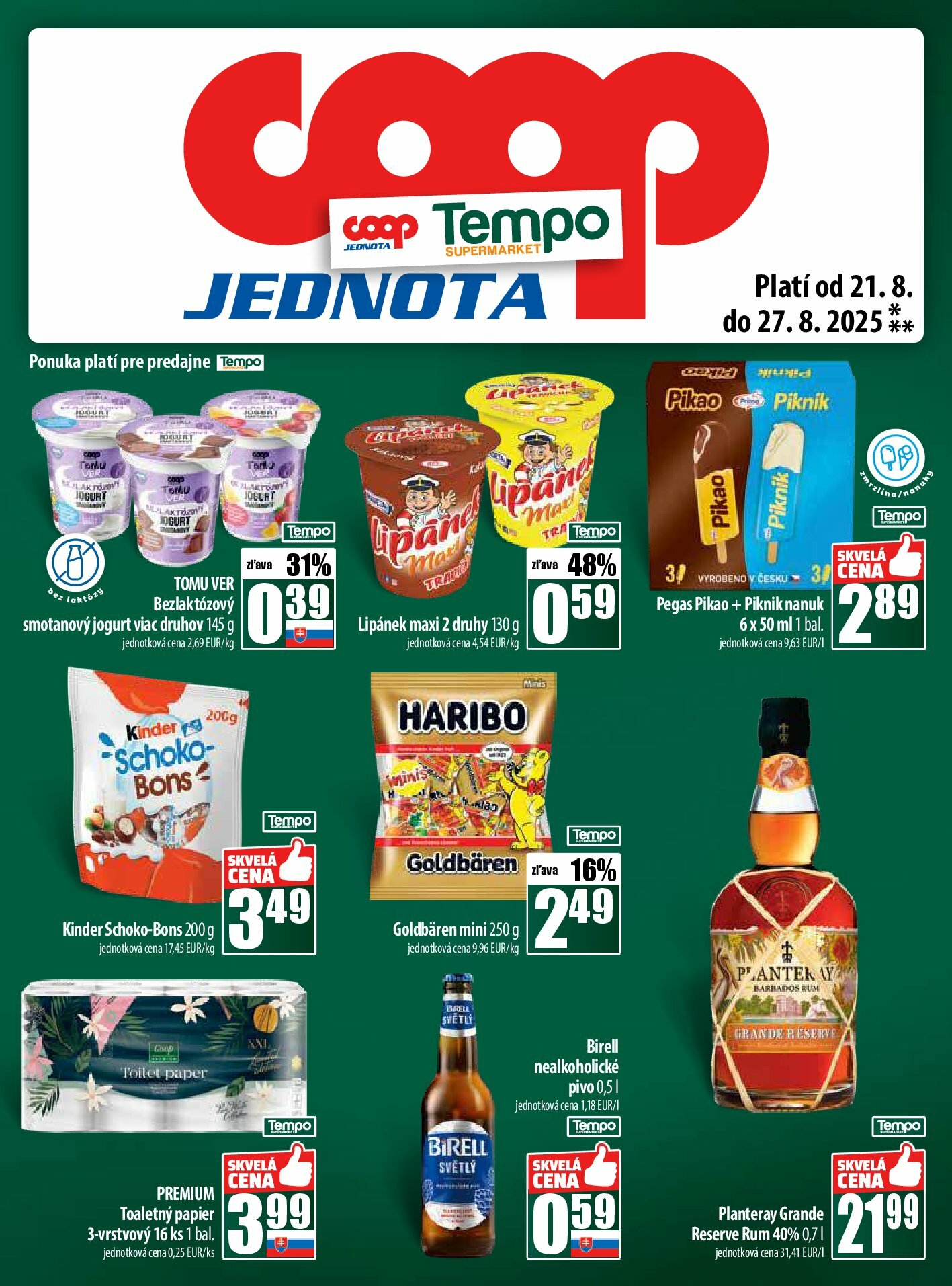 coop-jednota - Leták COOP Jednota platný od 21.08. do 27.08. - page: 25