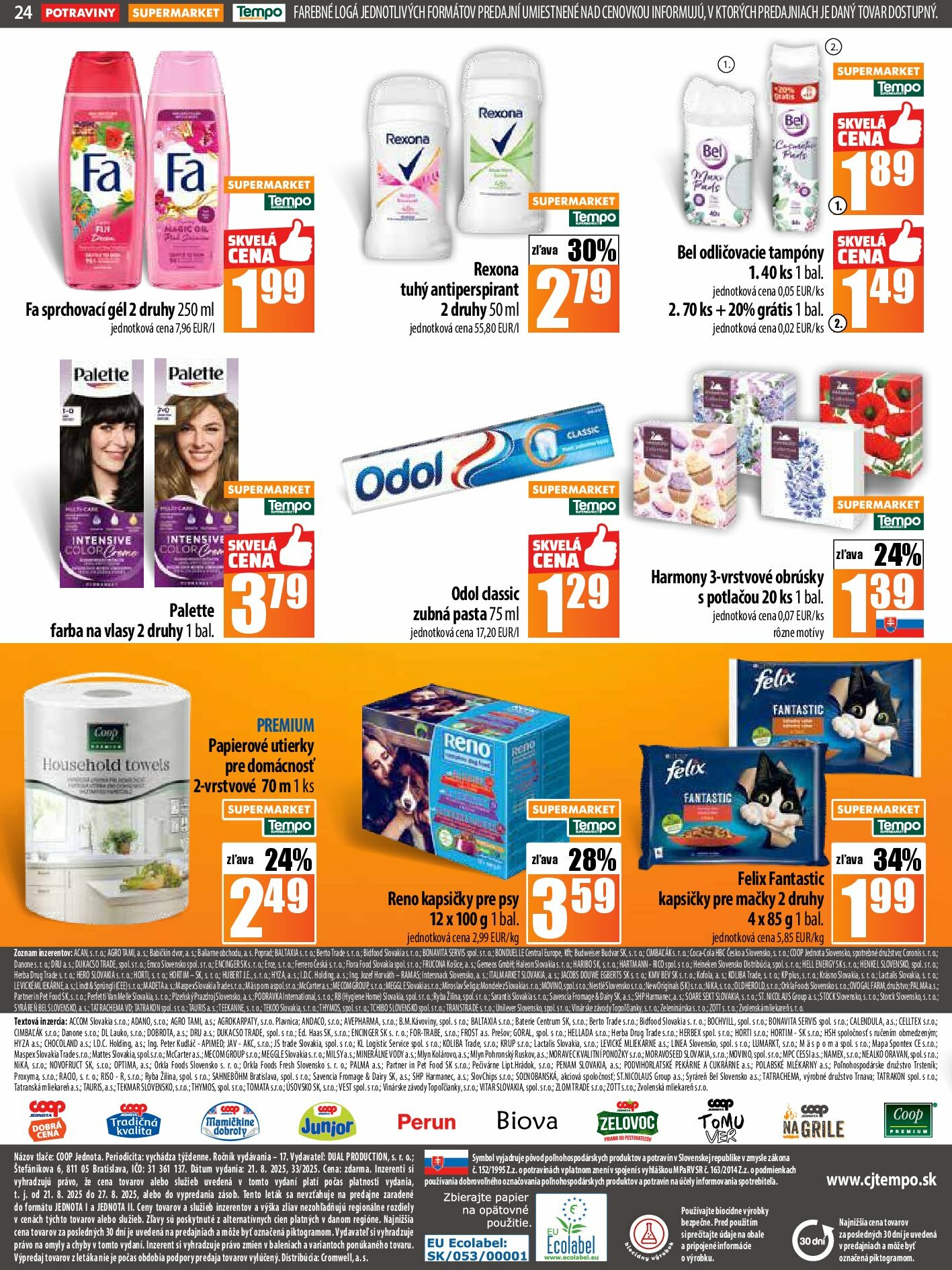 coop-jednota - Leták COOP Jednota platný od 21.08. do 27.08. - page: 24