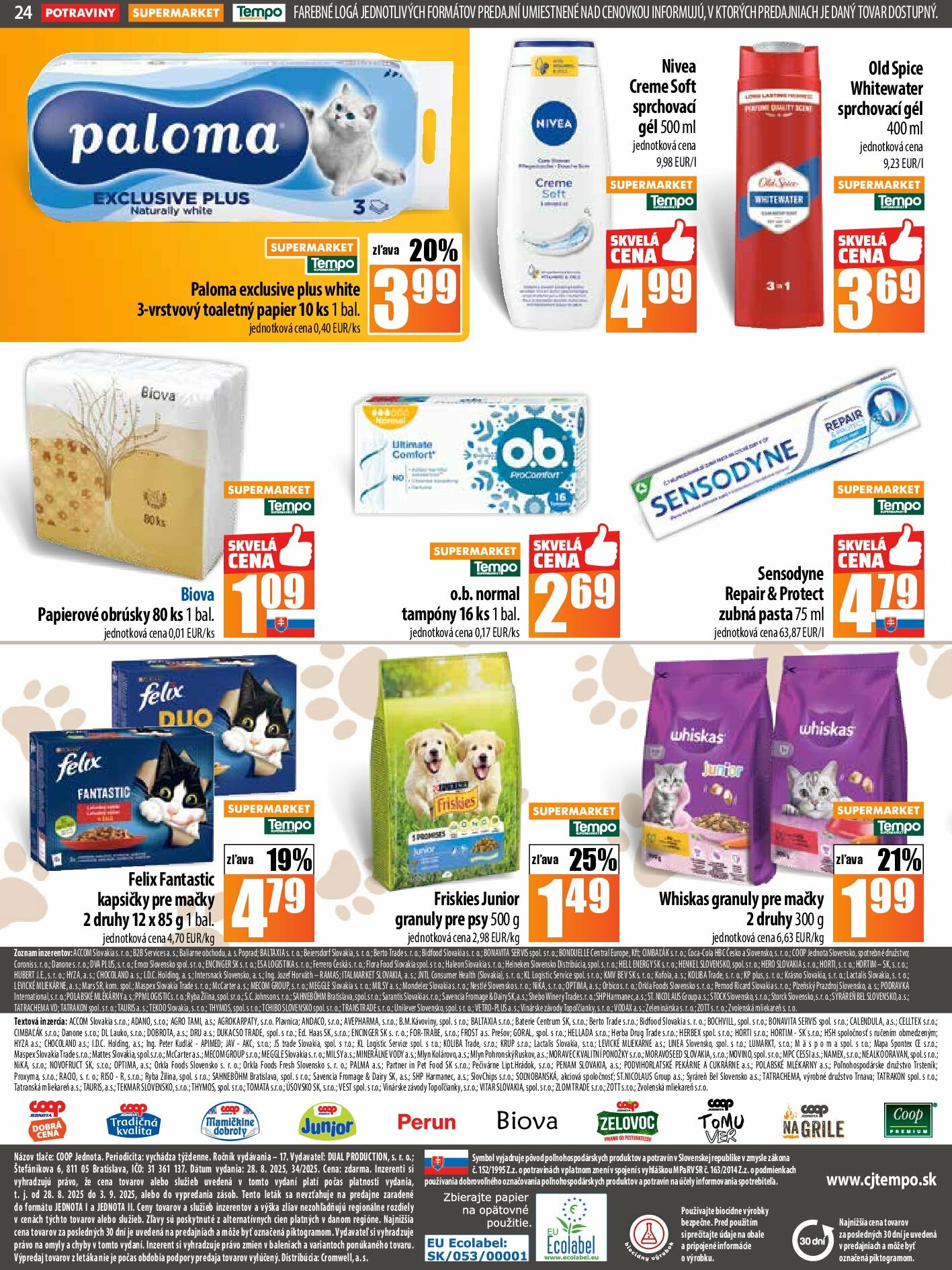 coop-jednota - Leták COOP Jednota platný od 28.08. do 03.09. - page: 24