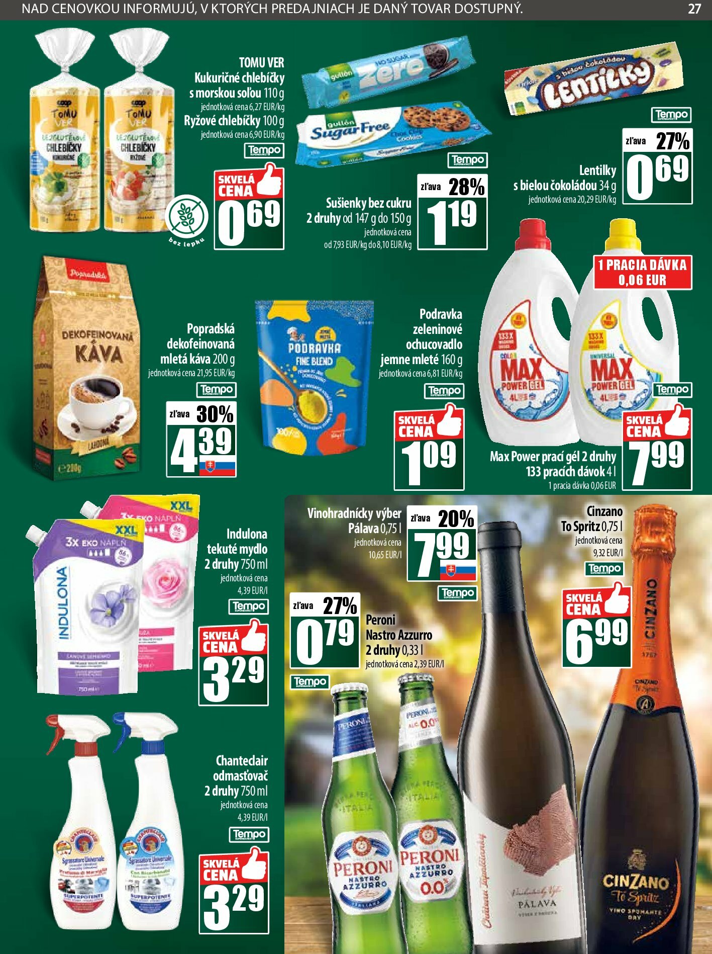 coop-jednota - Leták COOP Jednota platný od 28.08. do 03.09. - page: 27