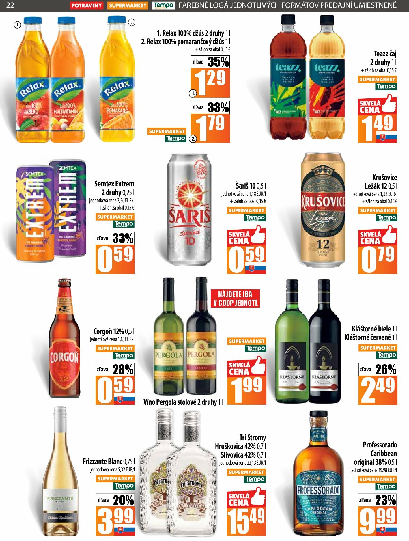 coop-jednota - Leták COOP Jednota platný od 28.08. do 03.09. - page: 22