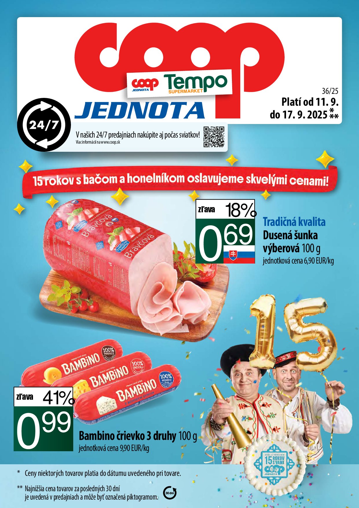 coop-jednota - Leták COOP Jednota - Tempo platný od 11.09. do 17.09.