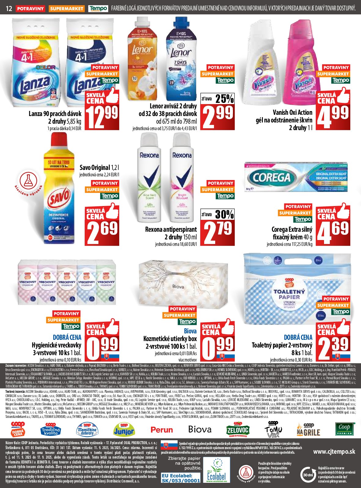 coop-jednota - Leták COOP Jednota platný od 11.09. do 17.09. - page: 12
