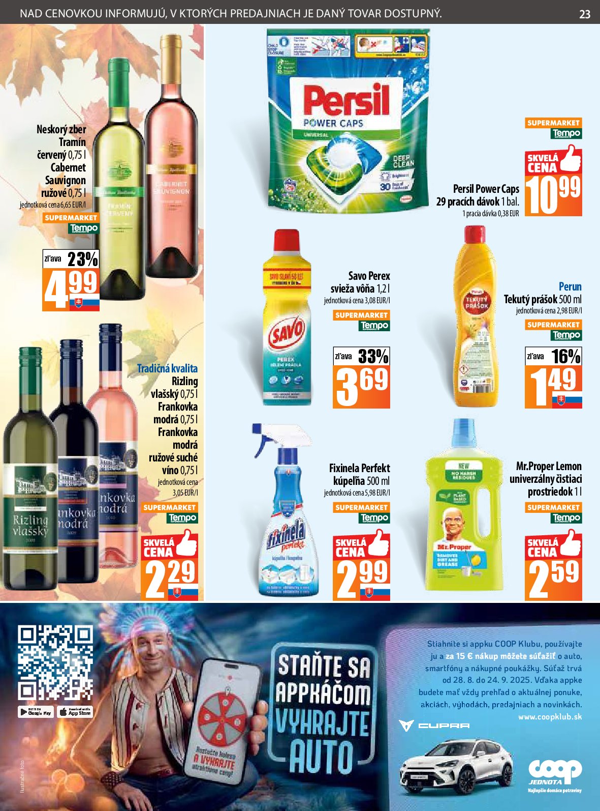 coop-jednota - Leták COOP Jednota platný od 11.09. do 17.09. - page: 23