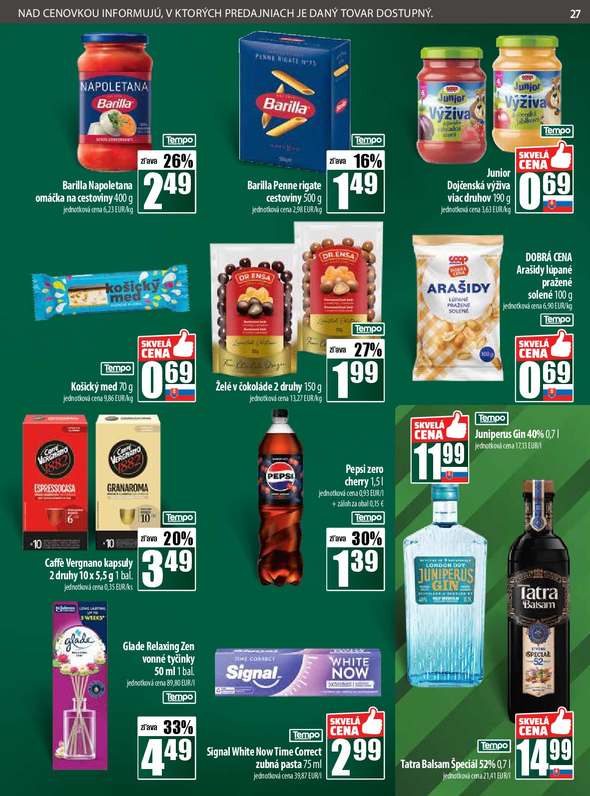 coop-jednota - Leták COOP Jednota platný od 11.09. do 17.09. - page: 27