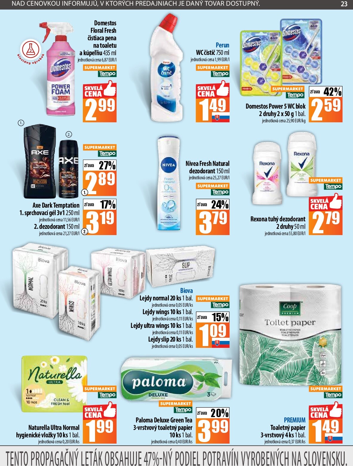 coop-jednota - Leták COOP Jednota platný od 25.09. do 01.10. - page: 23