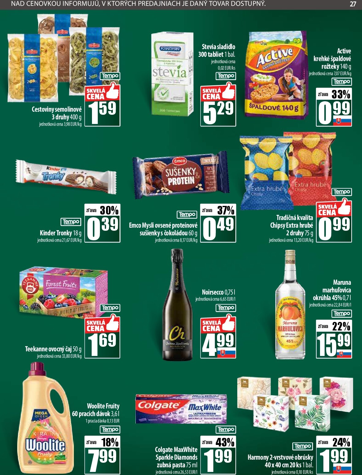 coop-jednota - Leták COOP Jednota platný od 25.09. do 01.10. - page: 27