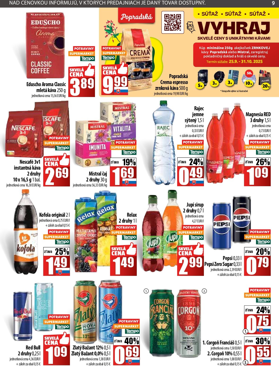 coop-jednota - Leták COOP Jednota platný od 25.09. do 01.10. - page: 9