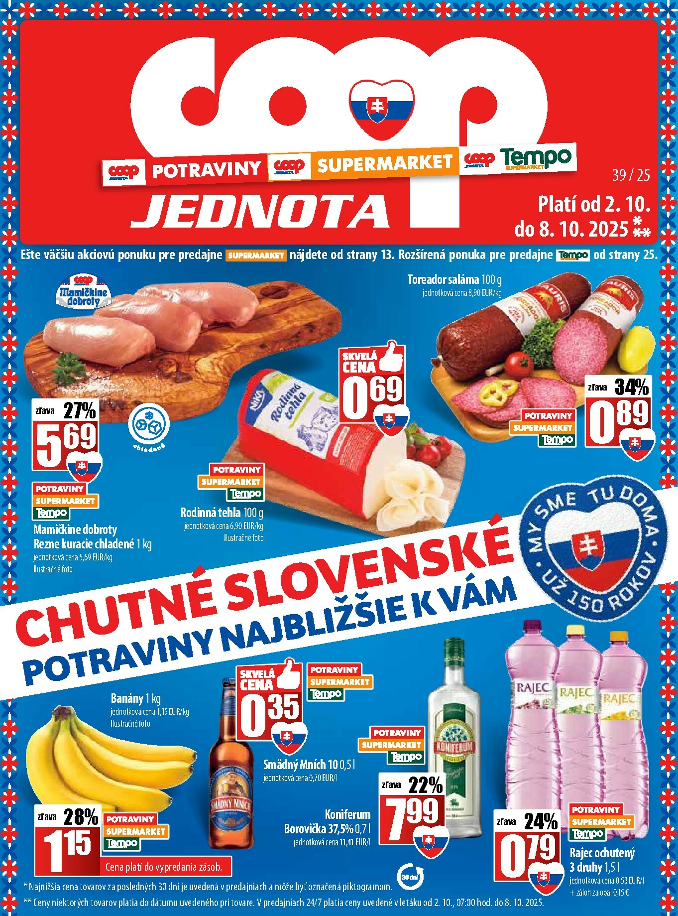 coop-jednota - Leták COOP Jednota platný od 02.10. do 08.10. - page: 1
