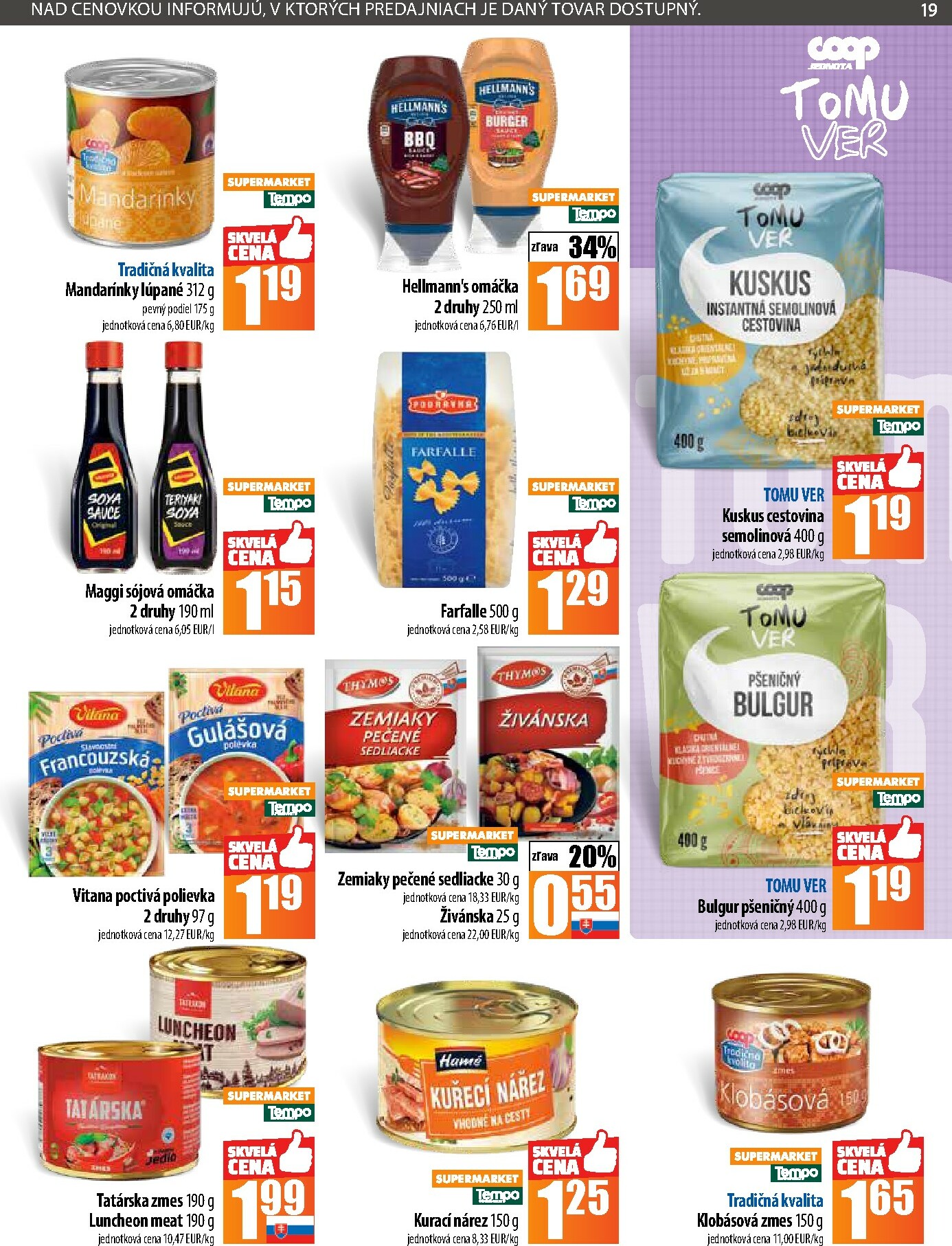 coop-jednota - Leták COOP Jednota platný od 02.10. do 08.10. - page: 19