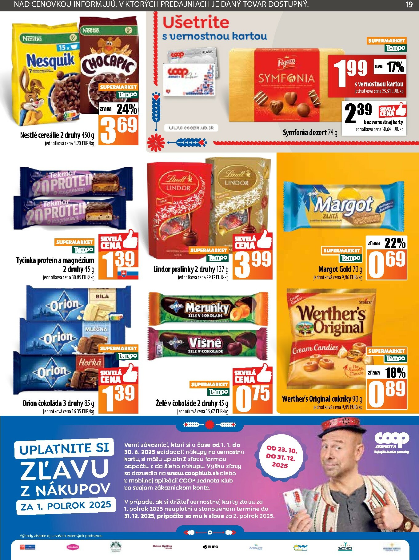 coop-jednota - Leták COOP Jednota - Tempo platný od 09.10. do 15.10. - page: 19