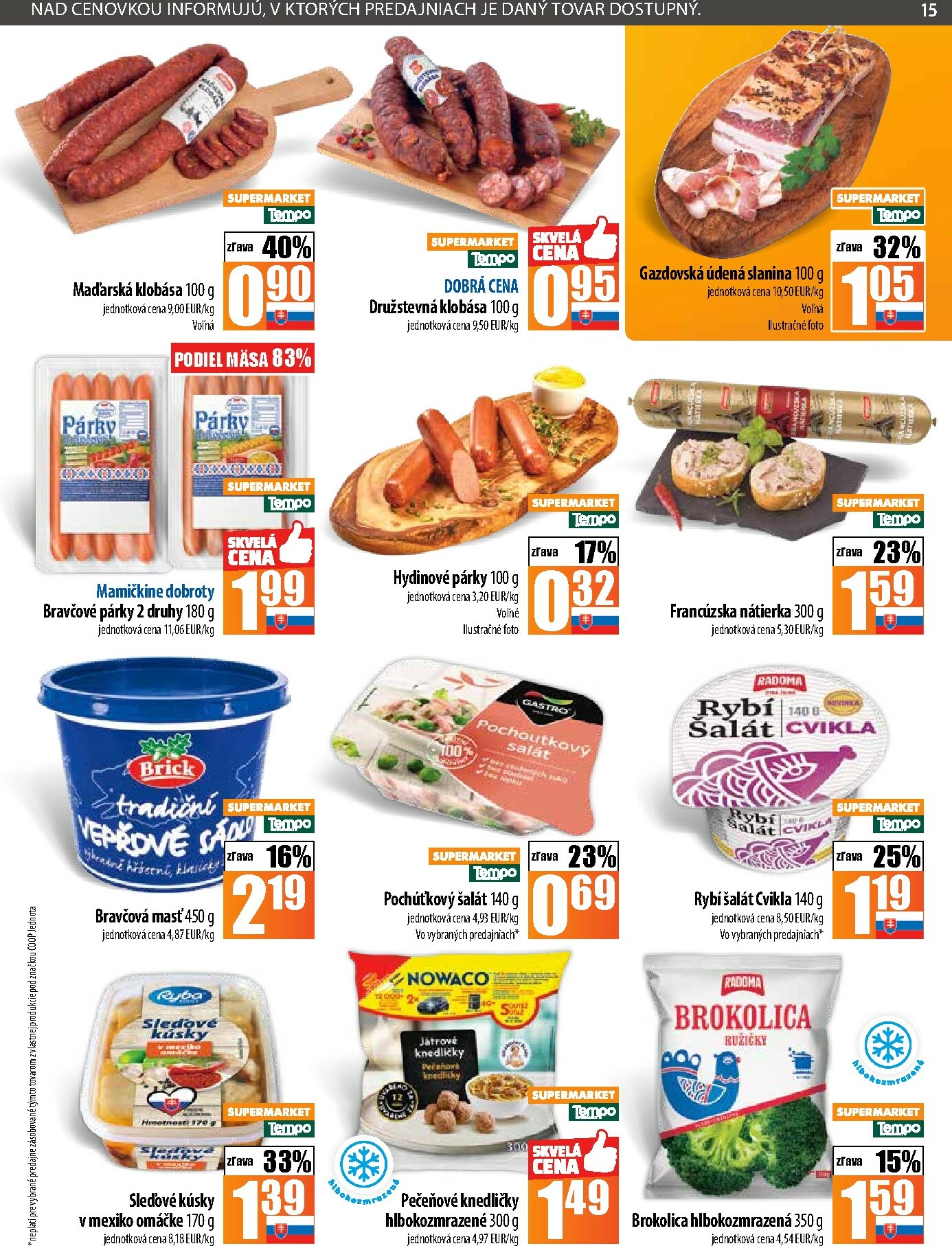 coop-jednota - Leták COOP Jednota - Tempo platný od 09.10. do 15.10. - page: 15