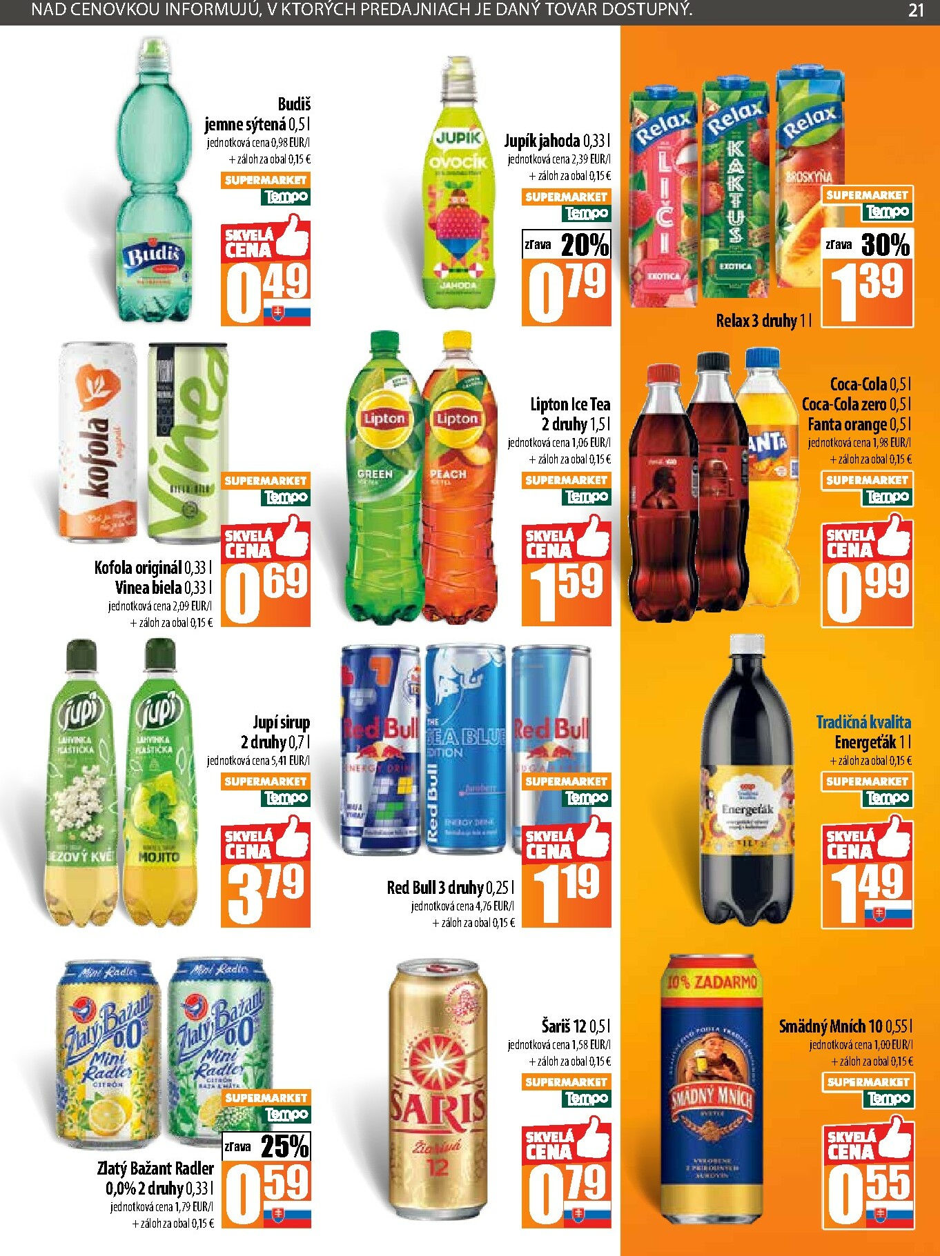coop-jednota - Leták COOP Jednota - Tempo platný od 09.10. do 15.10. - page: 21
