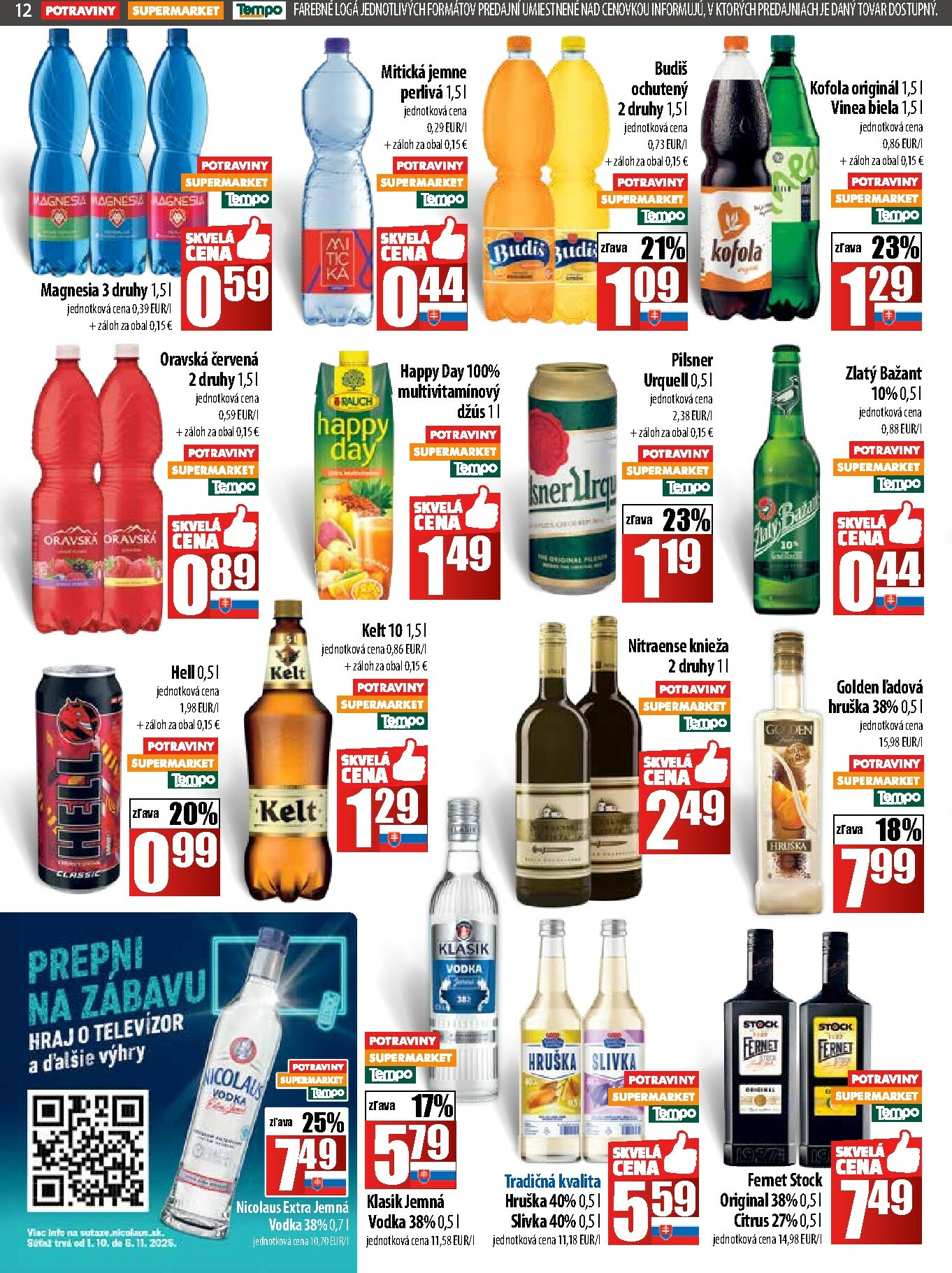 coop-jednota - Leták COOP Jednota - Tempo platný od 09.10. do 15.10. - page: 12