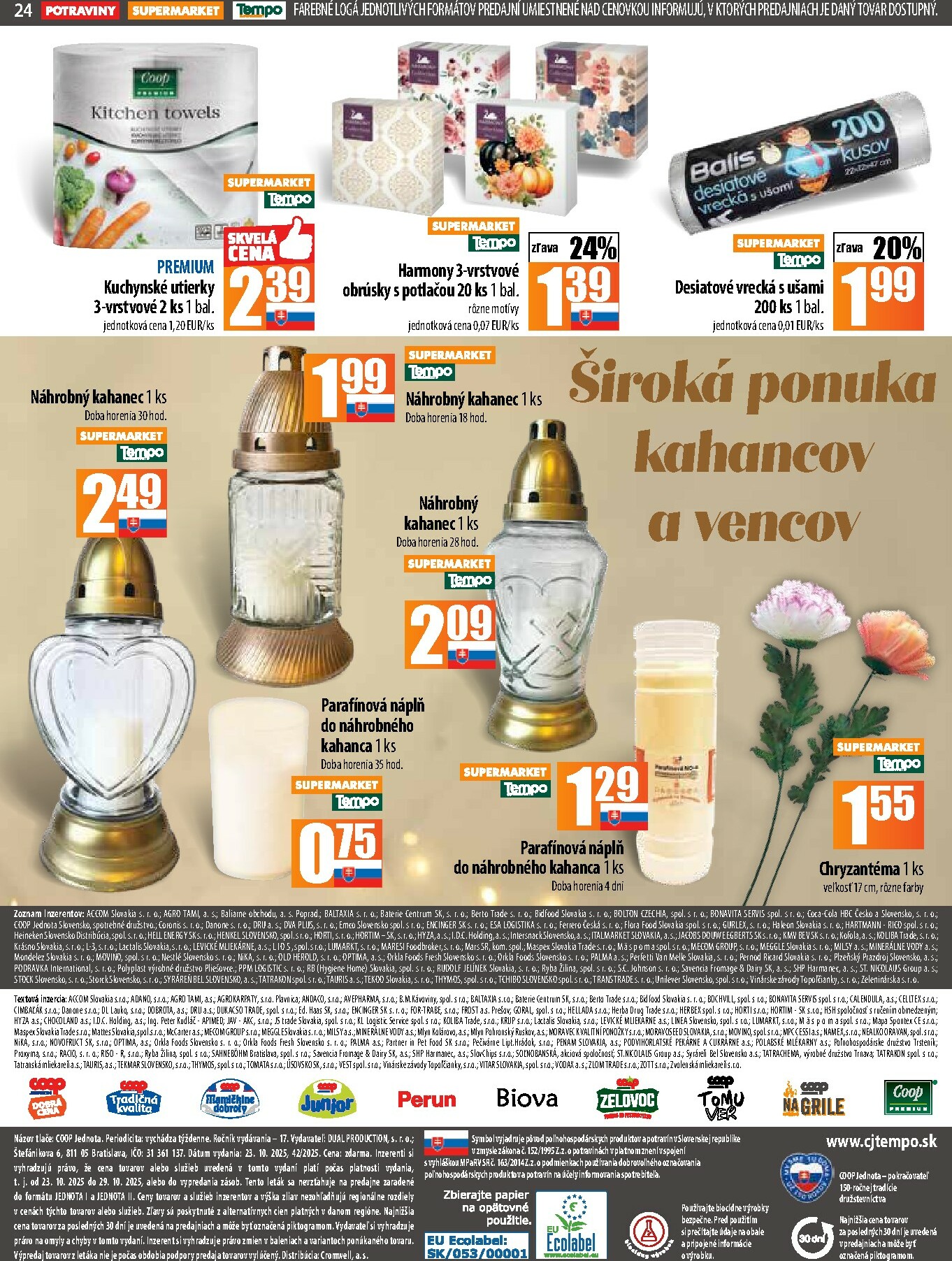 coop-jednota - Leták COOP Jednota platný od 23.10. do 29.10. - page: 24