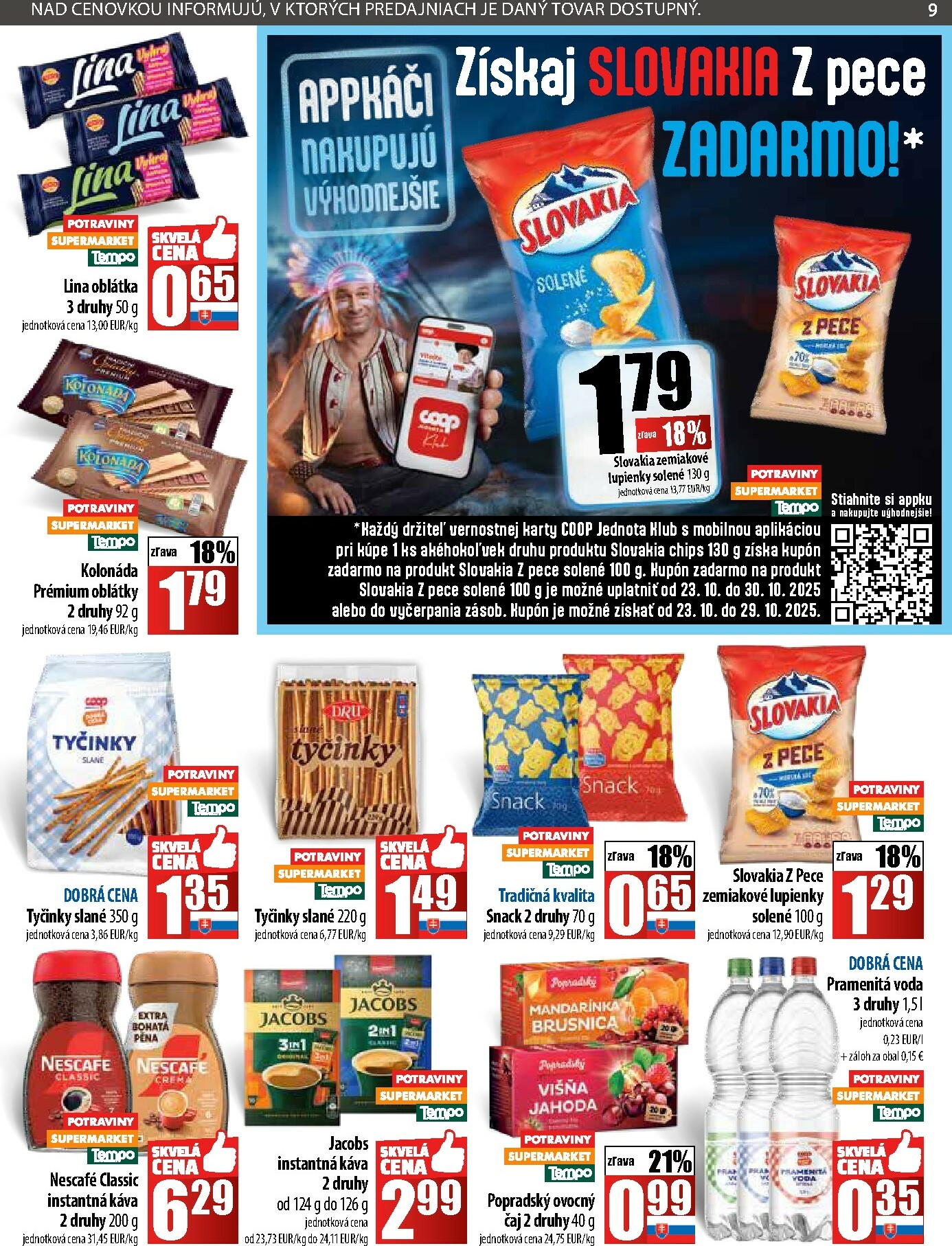 coop-jednota - Leták COOP Jednota platný od 23.10. do 29.10. - page: 9