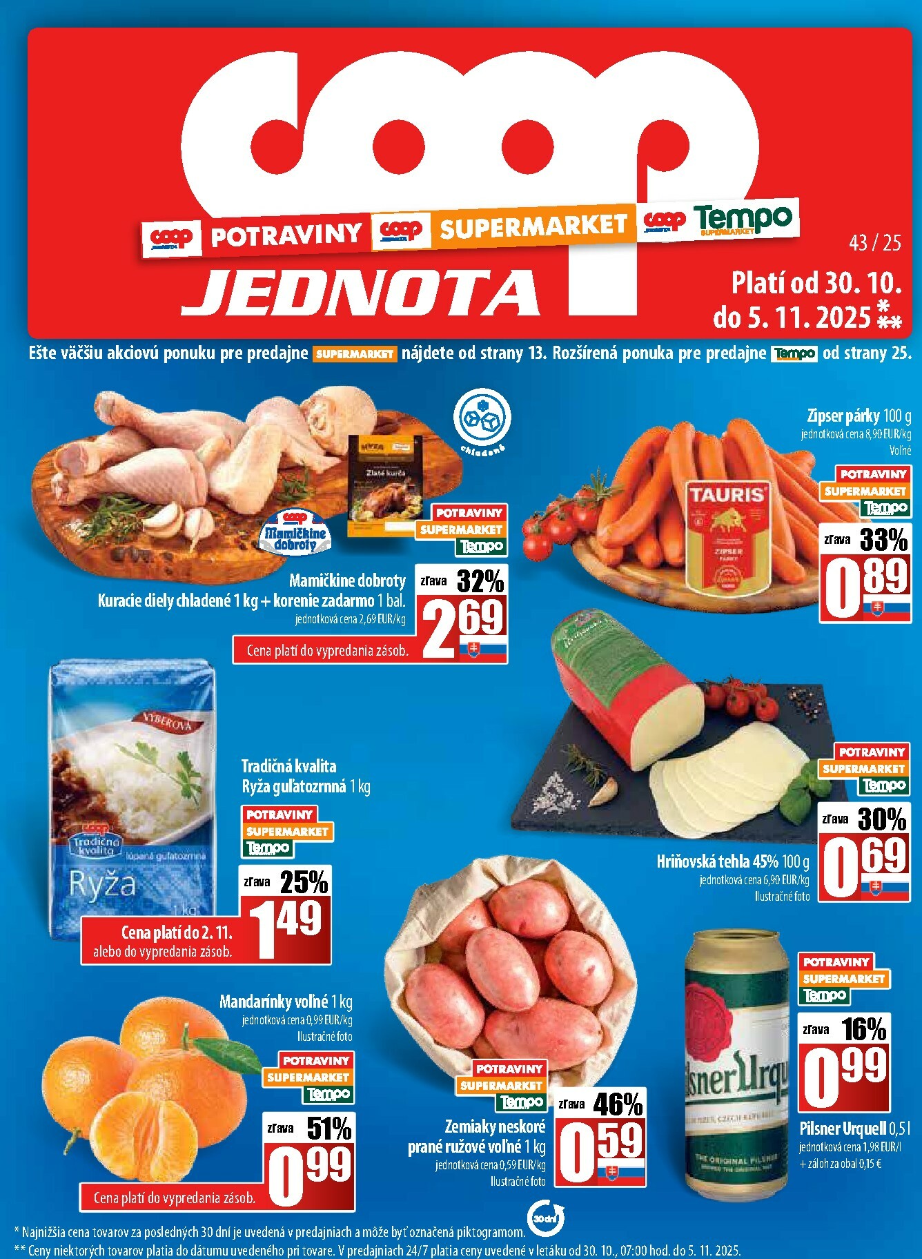 coop-jednota - Leták COOP Jednota platný od 30.10. do 05.11.
