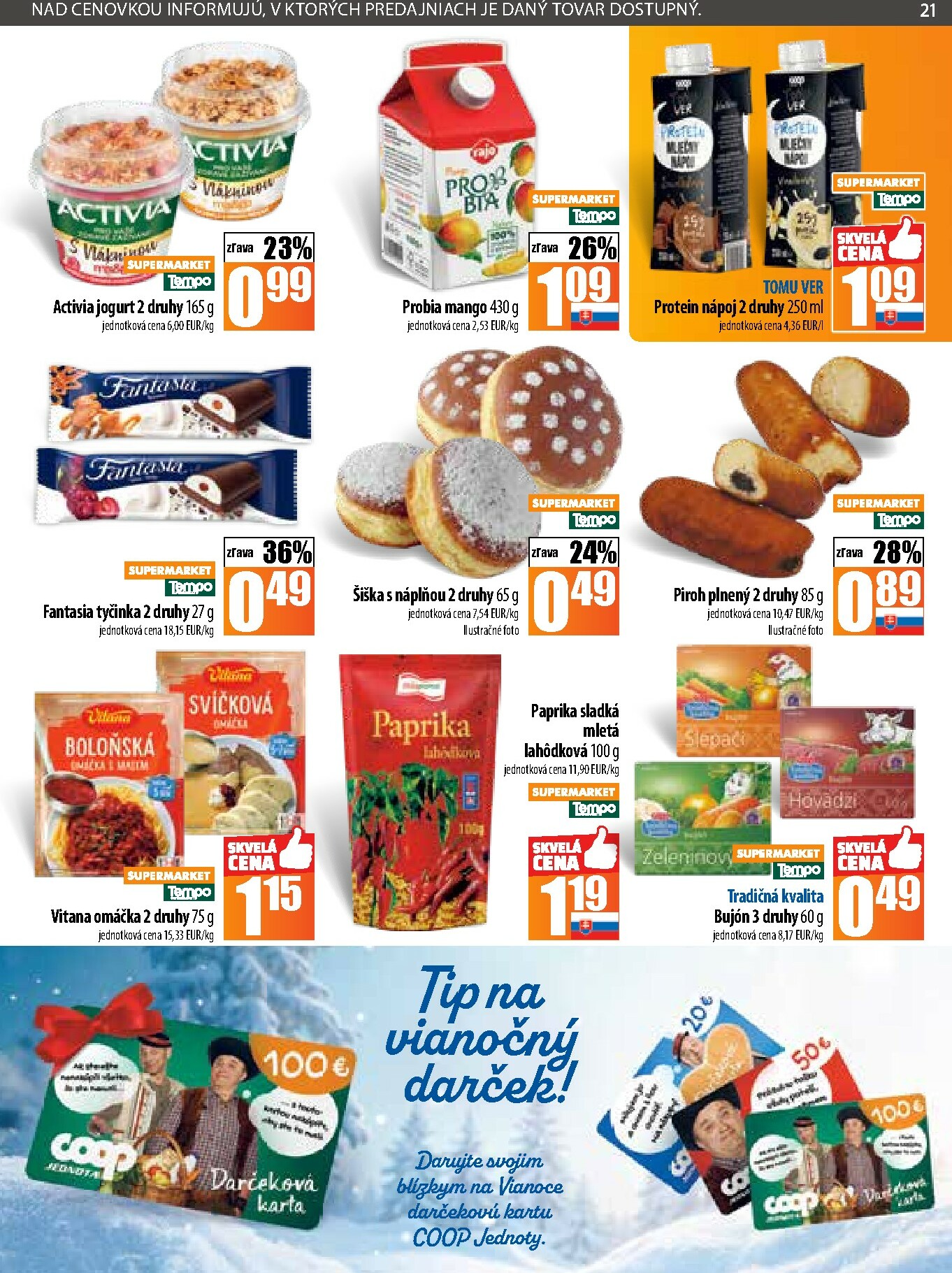 coop-jednota - Leták COOP Jednota platný od 20.11. do 26.11. - page: 21