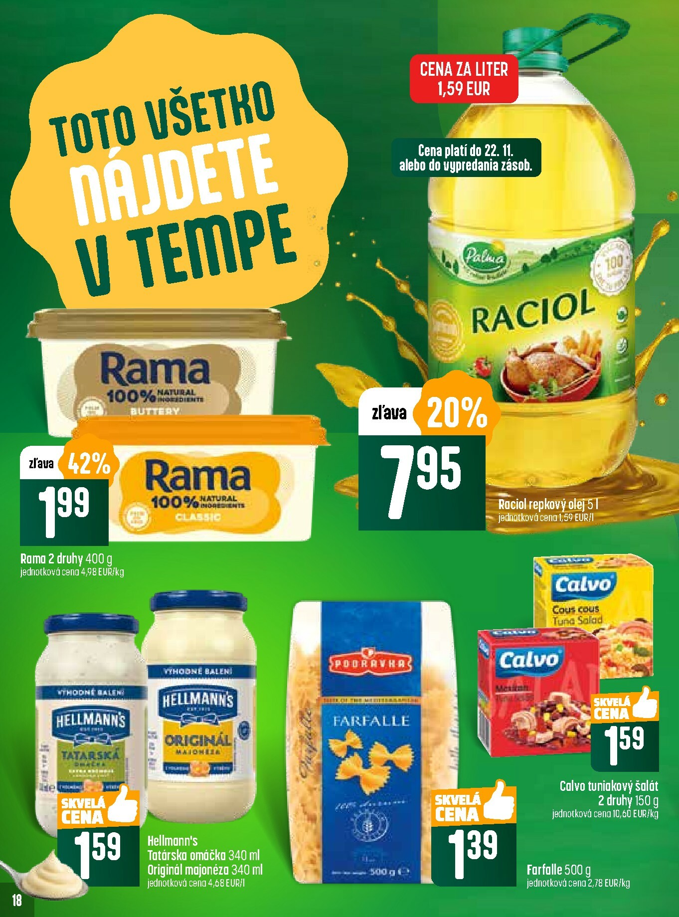 coop-jednota - Leták COOP Jednota - Tempo platný od 20.11. do 26.11. - page: 18