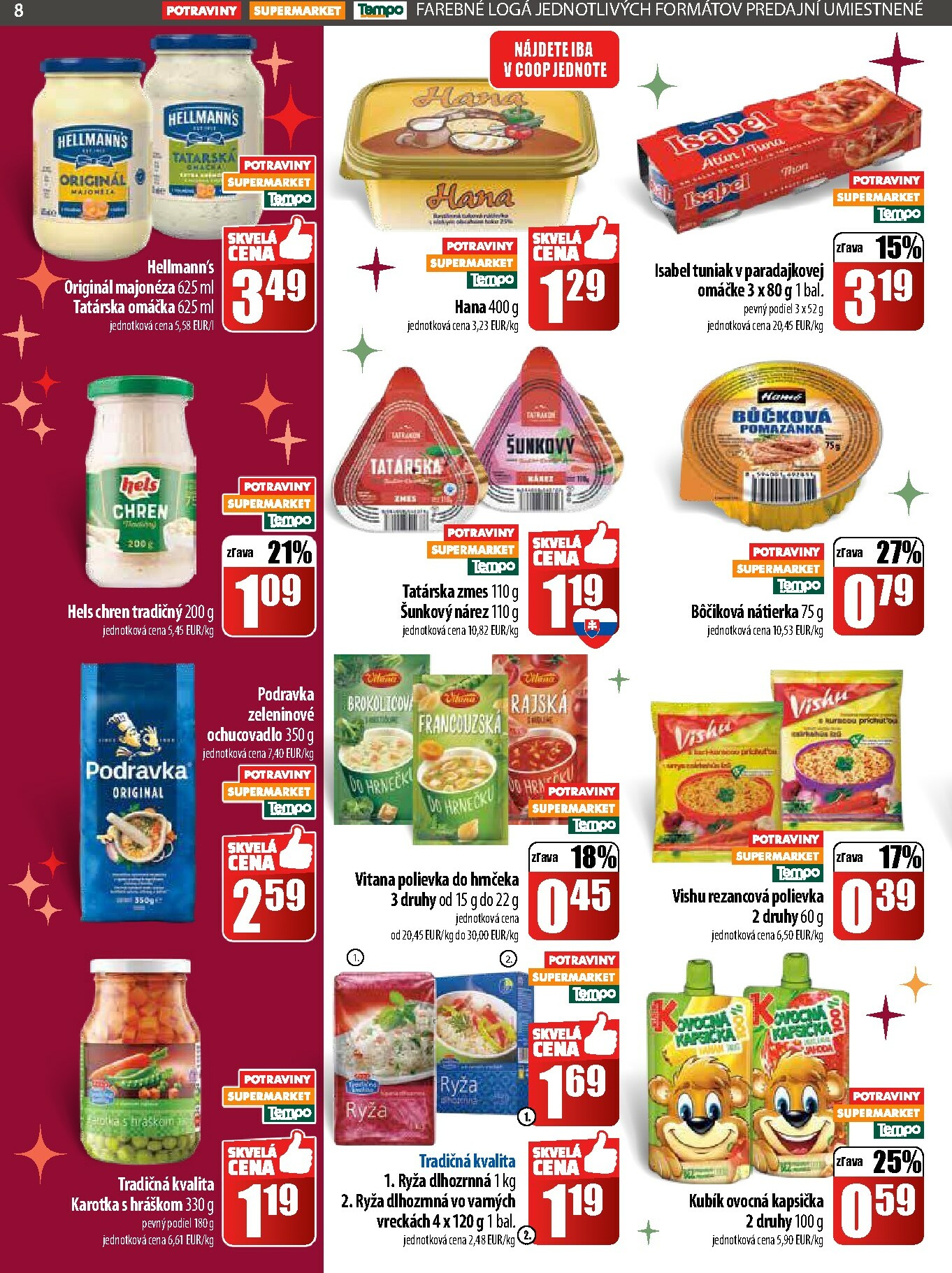 coop-jednota - Leták COOP Jednota - Tempo platný od 11.12. do 17.12. - page: 8