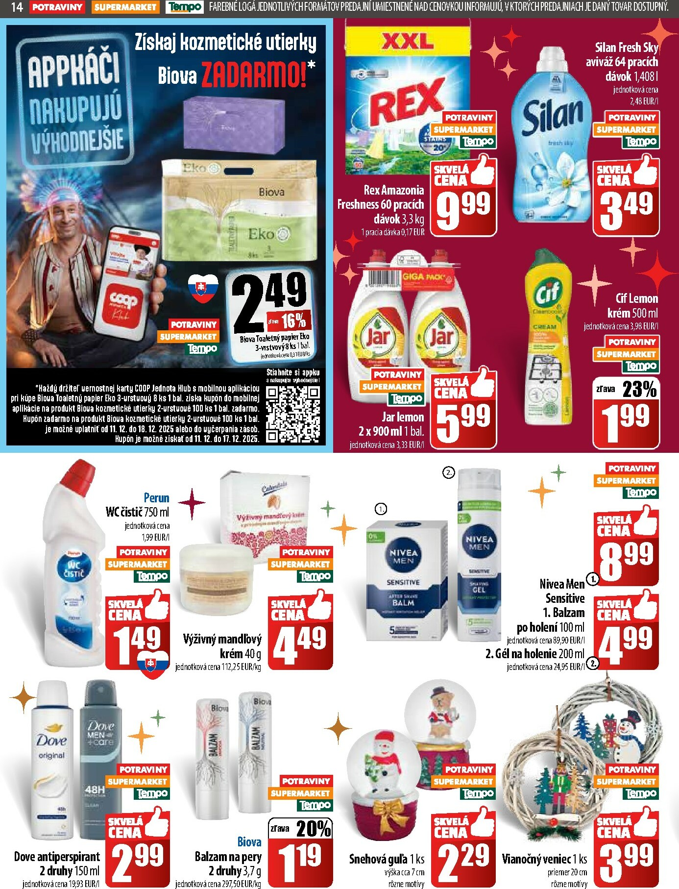 coop-jednota - Leták COOP Jednota - Tempo platný od 11.12. do 17.12. - page: 14