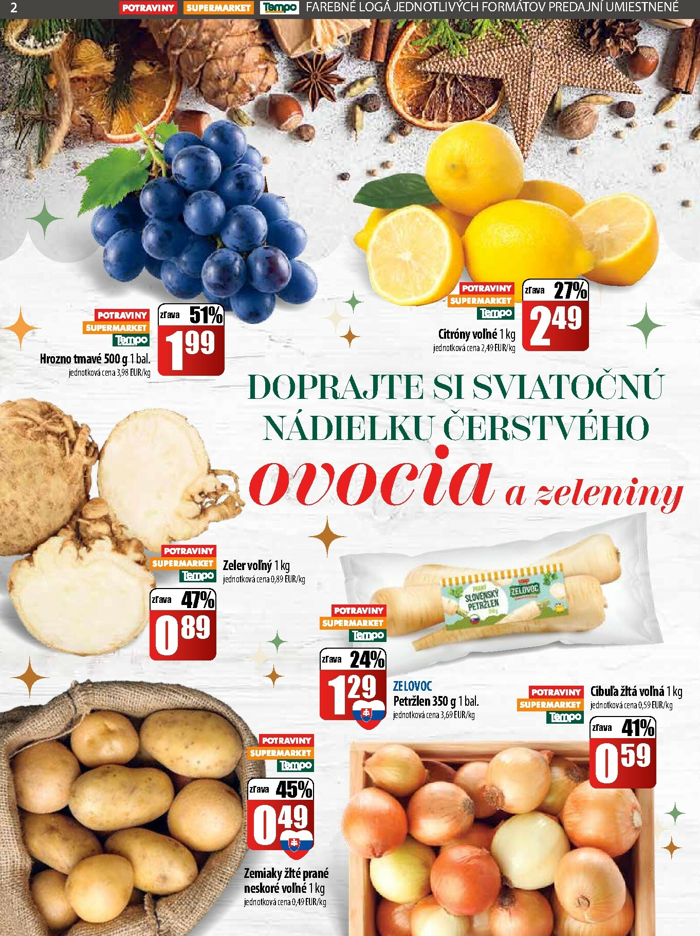 coop-jednota - Leták COOP Jednota - Tempo platný od 11.12. do 17.12. - page: 2