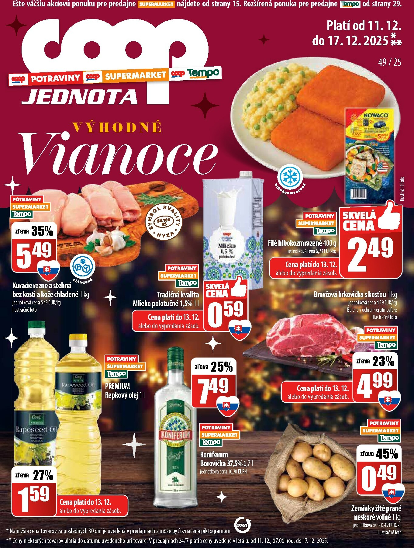 coop-jednota - Leták COOP Jednota - Tempo platný od 11.12. do 17.12.