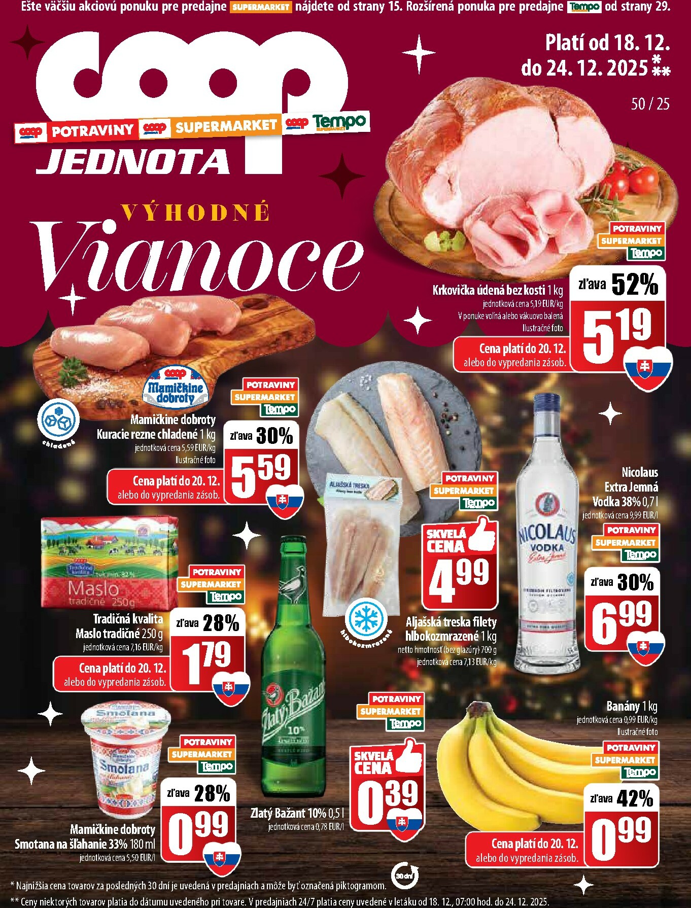 coop-jednota - Leták COOP Jednota platný od 18.12. do 24.12. - page: 1