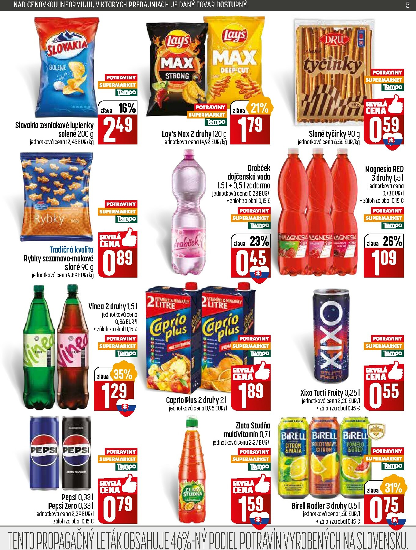 coop-jednota - Leták COOP Jednota - Tempo platný od 01.01. do 07.01. - page: 5