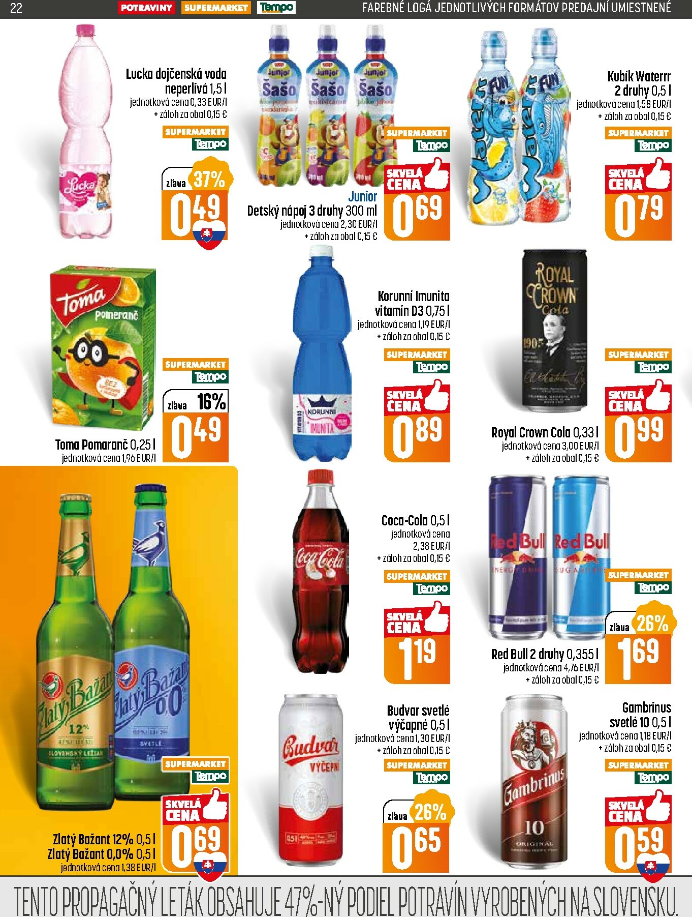 coop-jednota - Leták COOP Jednota - Tempo platný od 08.01. do 14.01. - page: 22