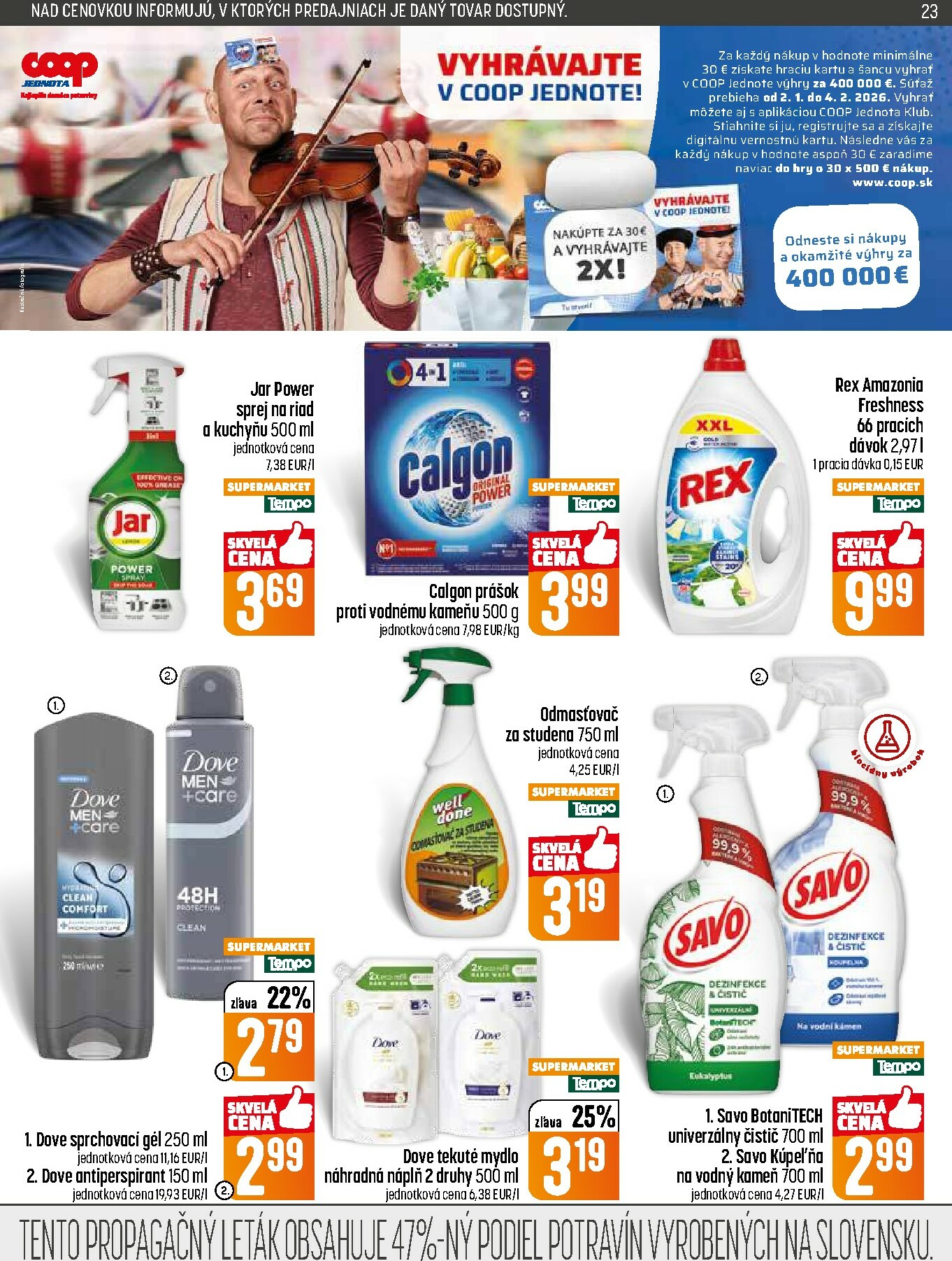 coop-jednota - Leták COOP Jednota platný od 15.01. do 21.01. - page: 23