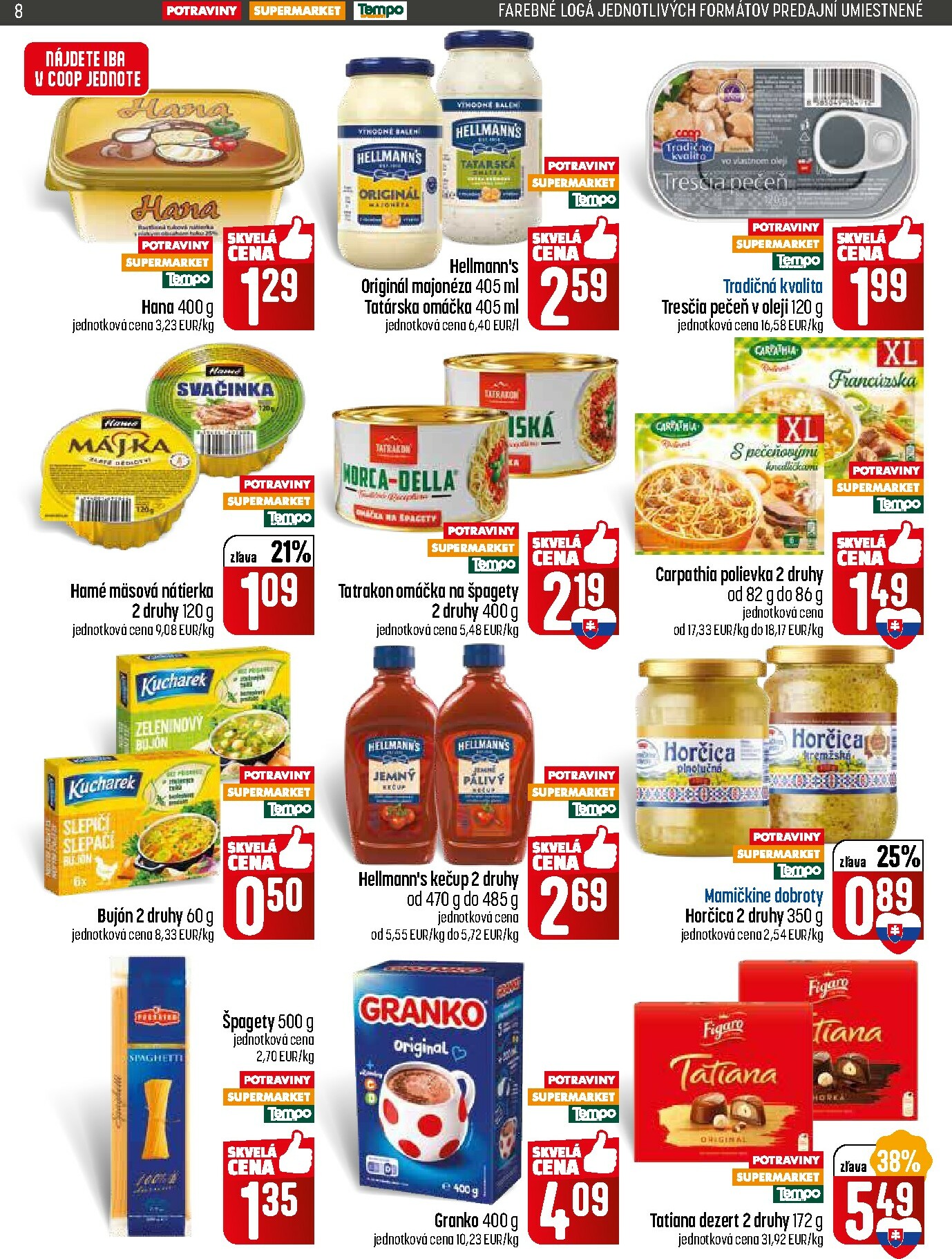 coop-jednota - Leták COOP Jednota platný od 22.01. do 28.01. - page: 8