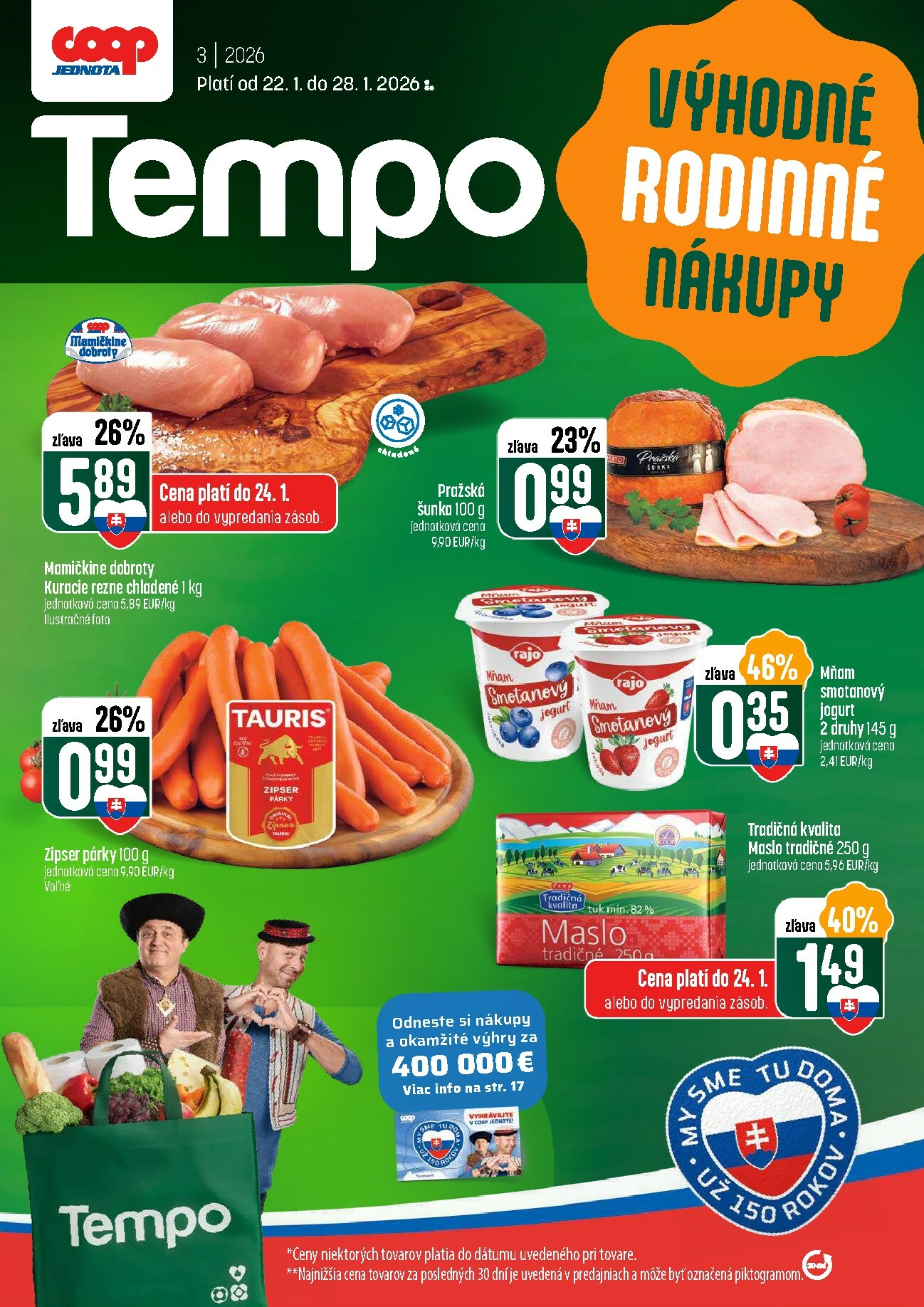 coop-jednota - Leták COOP Jednota - Tempo platný od 22.01. do 28.01. - page: 1