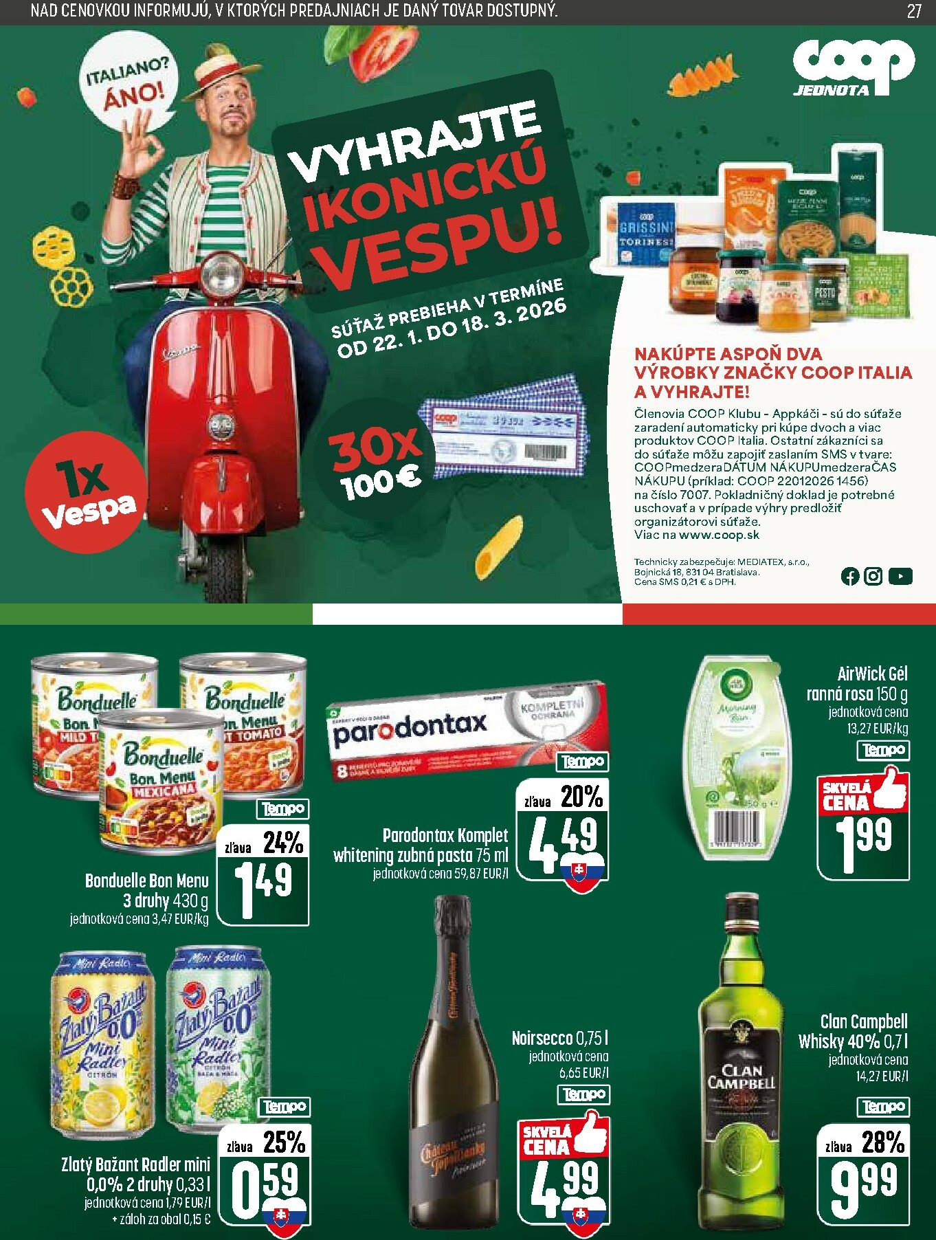 coop-jednota - Leták COOP Jednota platný od 29.01. do 04.02. - page: 27