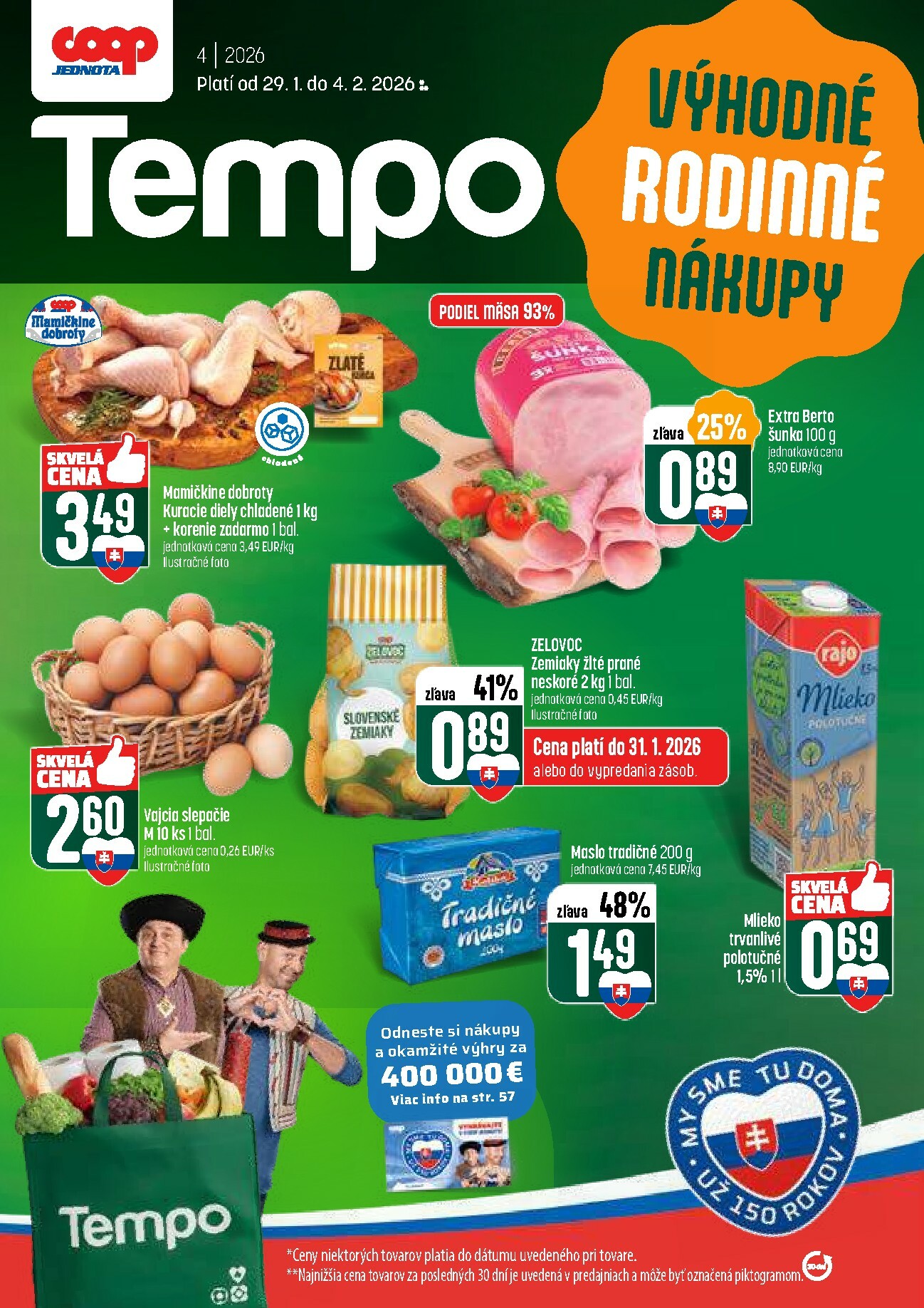 coop-jednota - Leták COOP Jednota - Tempo platný od 29.01. do 04.02. - page: 1