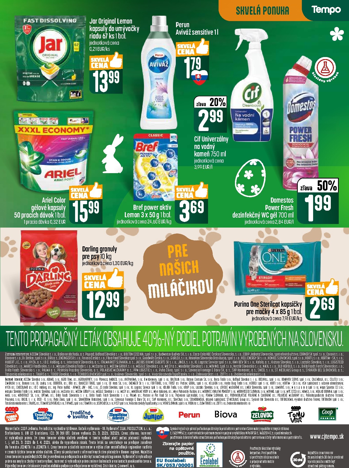 coop-jednota - Leták COOP Jednota - Tempo platný od 26.03.2026 do 01.04.2026 - page: 23