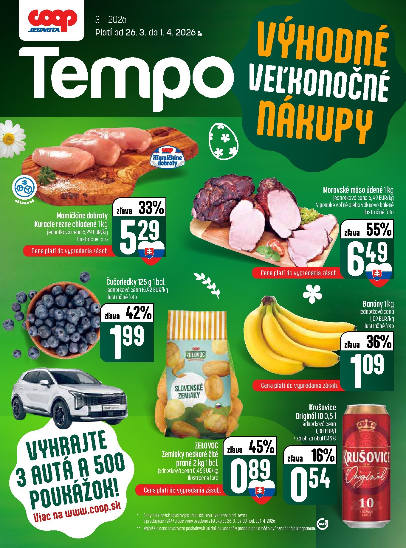 coop-jednota - Leták COOP Jednota - Tempo platný od 26.03.2026 do 01.04.2026