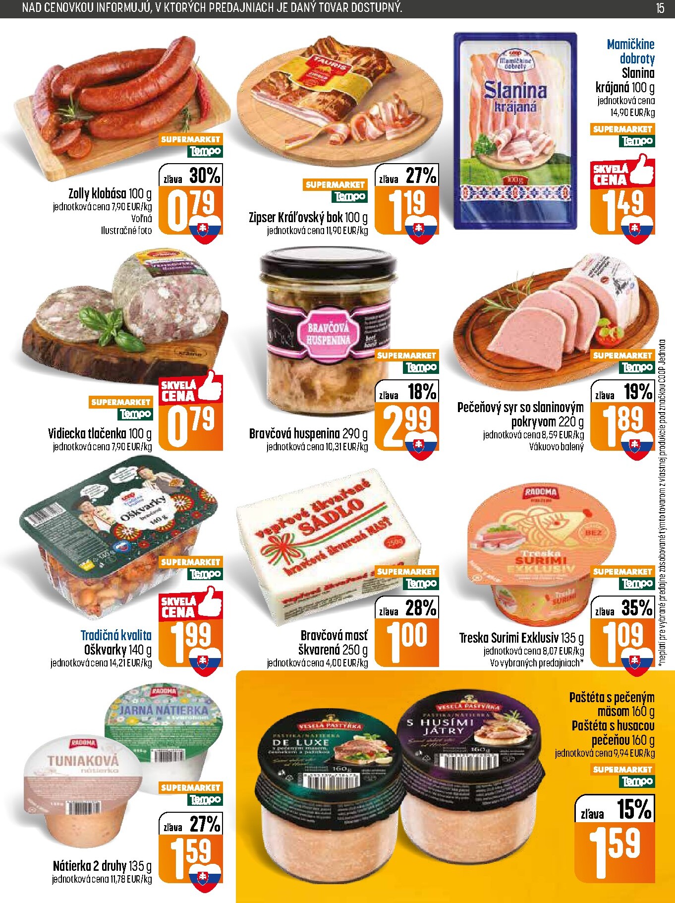 coop-jednota - Nový leták COOP Jednota platný od štvrtka, 09.04.2026 do stredy, 15.04.2026 - page: 15