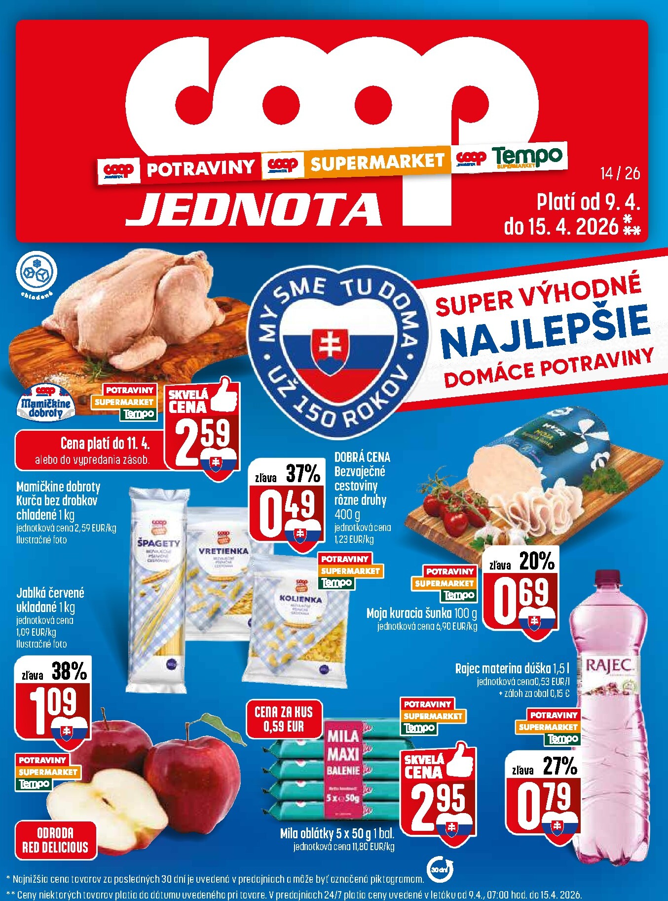 coop-jednota - Nový leták COOP Jednota platný od štvrtka, 09.04.2026 do stredy, 15.04.2026