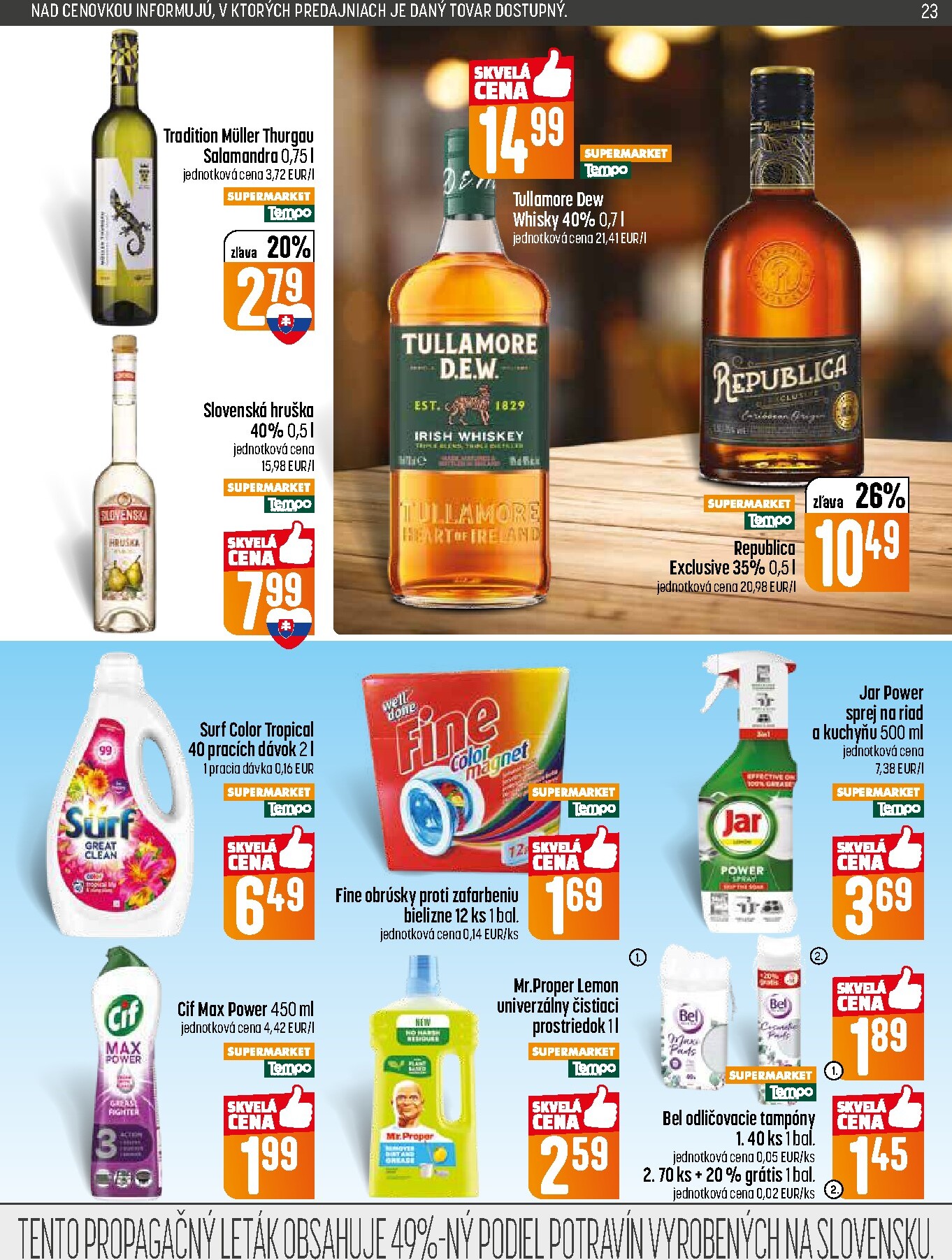 coop-jednota - Nový leták COOP Jednota platný od štvrtka, 09.04.2026 do stredy, 15.04.2026 - page: 23