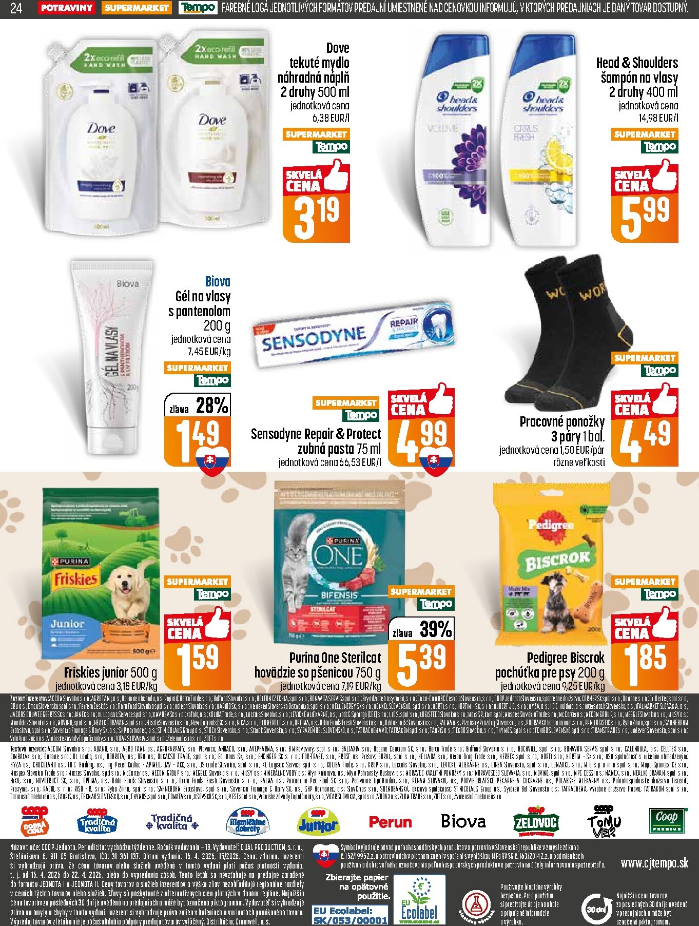 coop-jednota - Nový leták COOP Jednota platný od štvrtka, 16.04.2026 do stredy, 22.04.2026 - page: 24